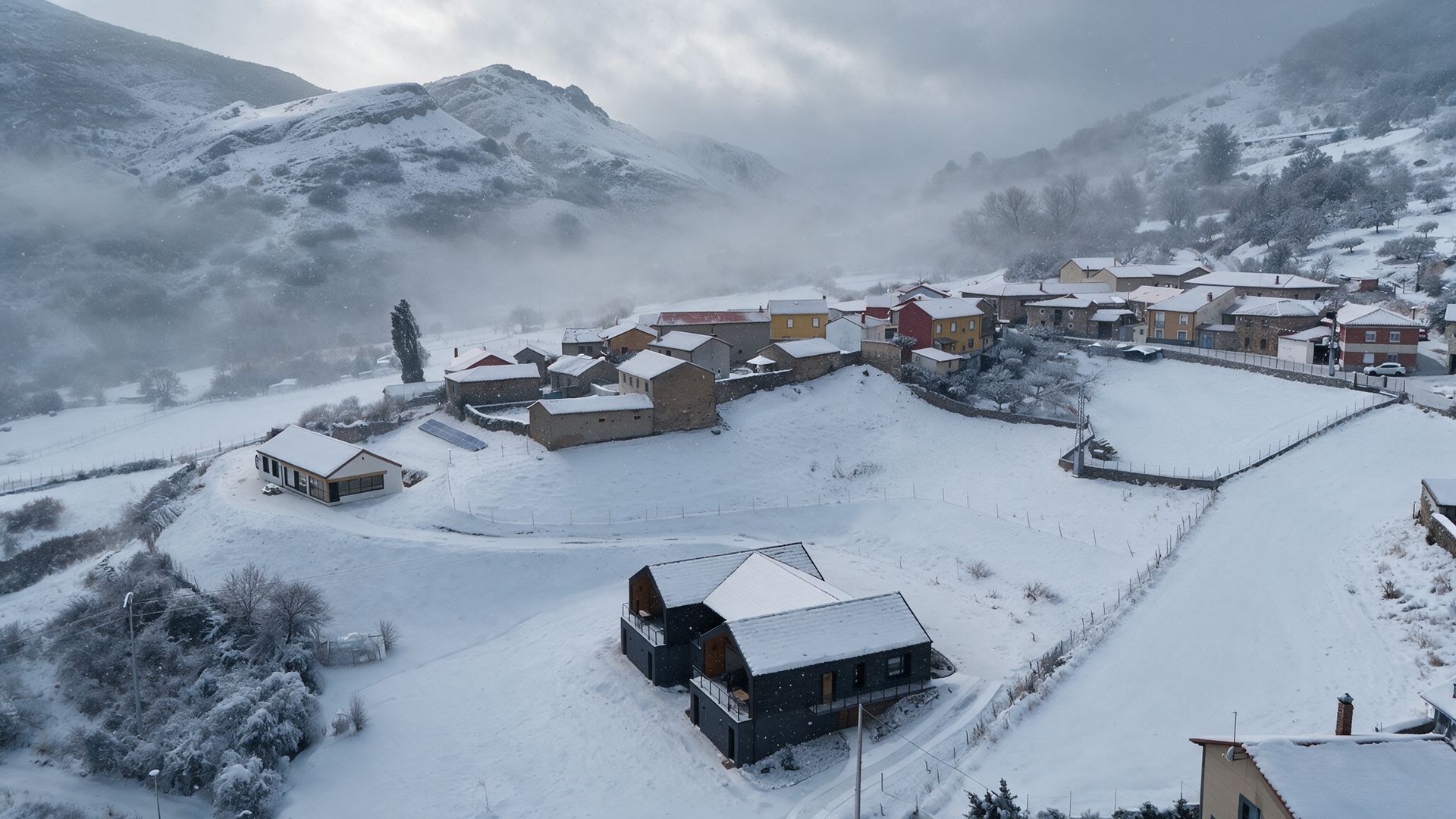 El Valle de Vegacervera con niebla, base para hacer planes a cubierto en León los días de lluvia